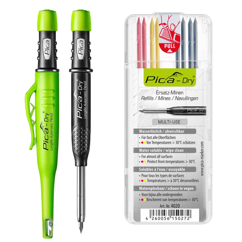Pica Dry Pencil Pack Yellow - Red - Graphite
