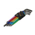 Bahco Metric Hex Keys Long Ball End Coloured 9 Piece