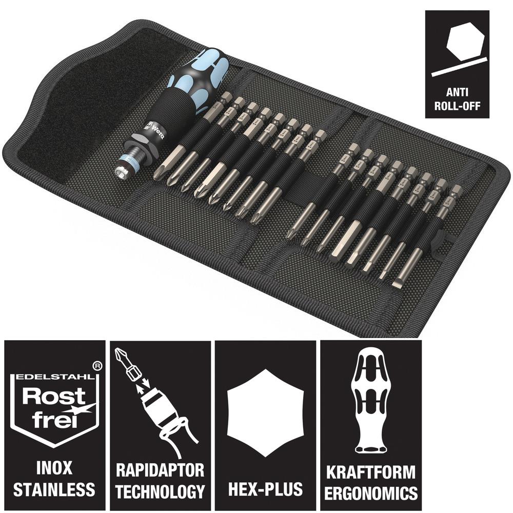 Wera Stainless Interchangeable 11 Piece Screwdriver Set KK60