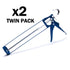 2 x Silicone Caulking Sealant Gun