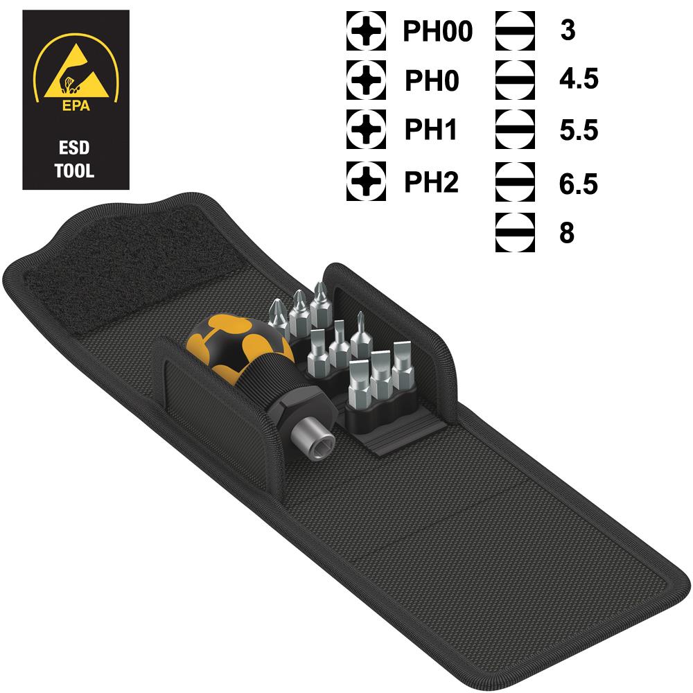 Wera KK ESD Stubby Screwdriver Set