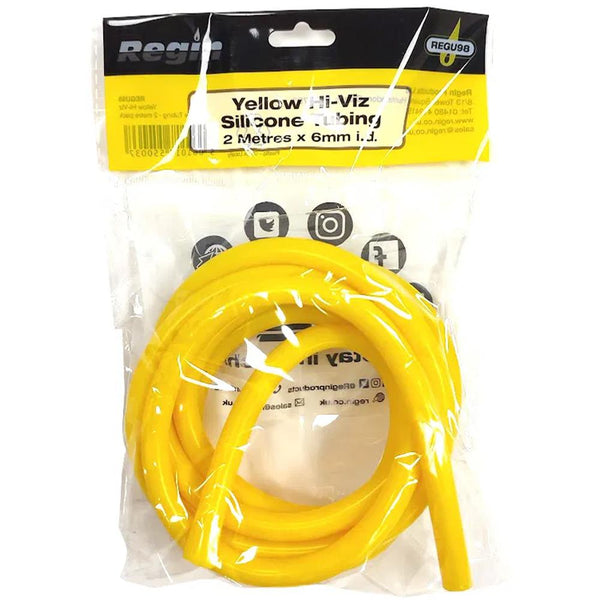 Regin Manometer Yellow Hi-Viz Silicone Tube 2m Length