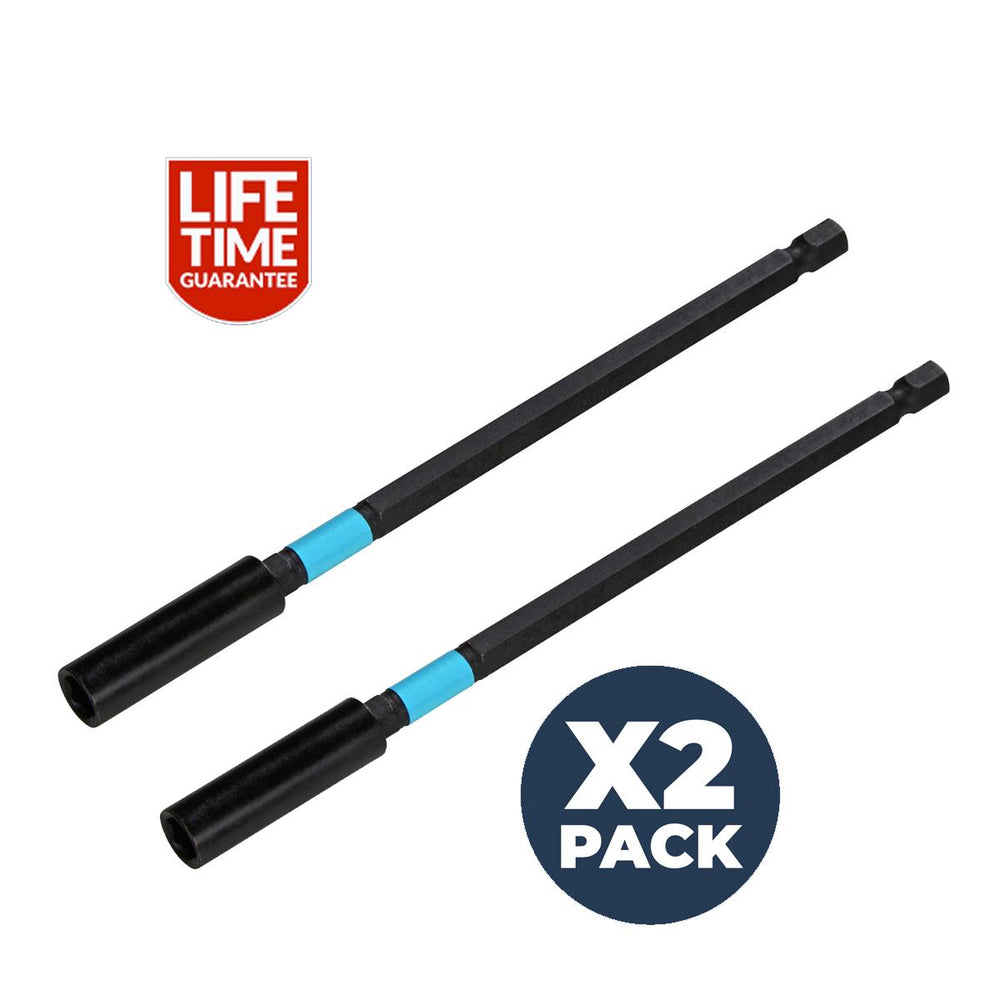 2 x Blue Spot 150mm Magnetic Long Impact Bit Holder