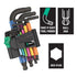 Wera Stubby Hex Plus Allen Key 9 PieceSet BlackLaser 950/9