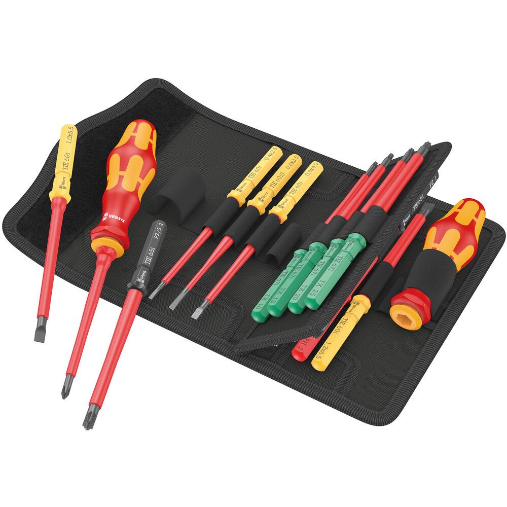 Wera Kraftform Kompakt Interchangeable VDE Screwdriver 17 pieces