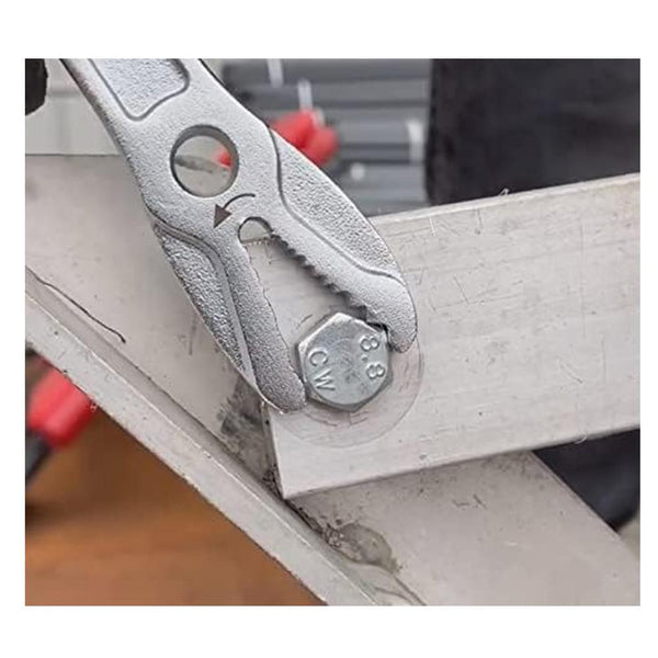 OX Pro Chrome Slim Jaw 200mm (8'') Adjustable Wrench - 32mm Wide Jaw Opening