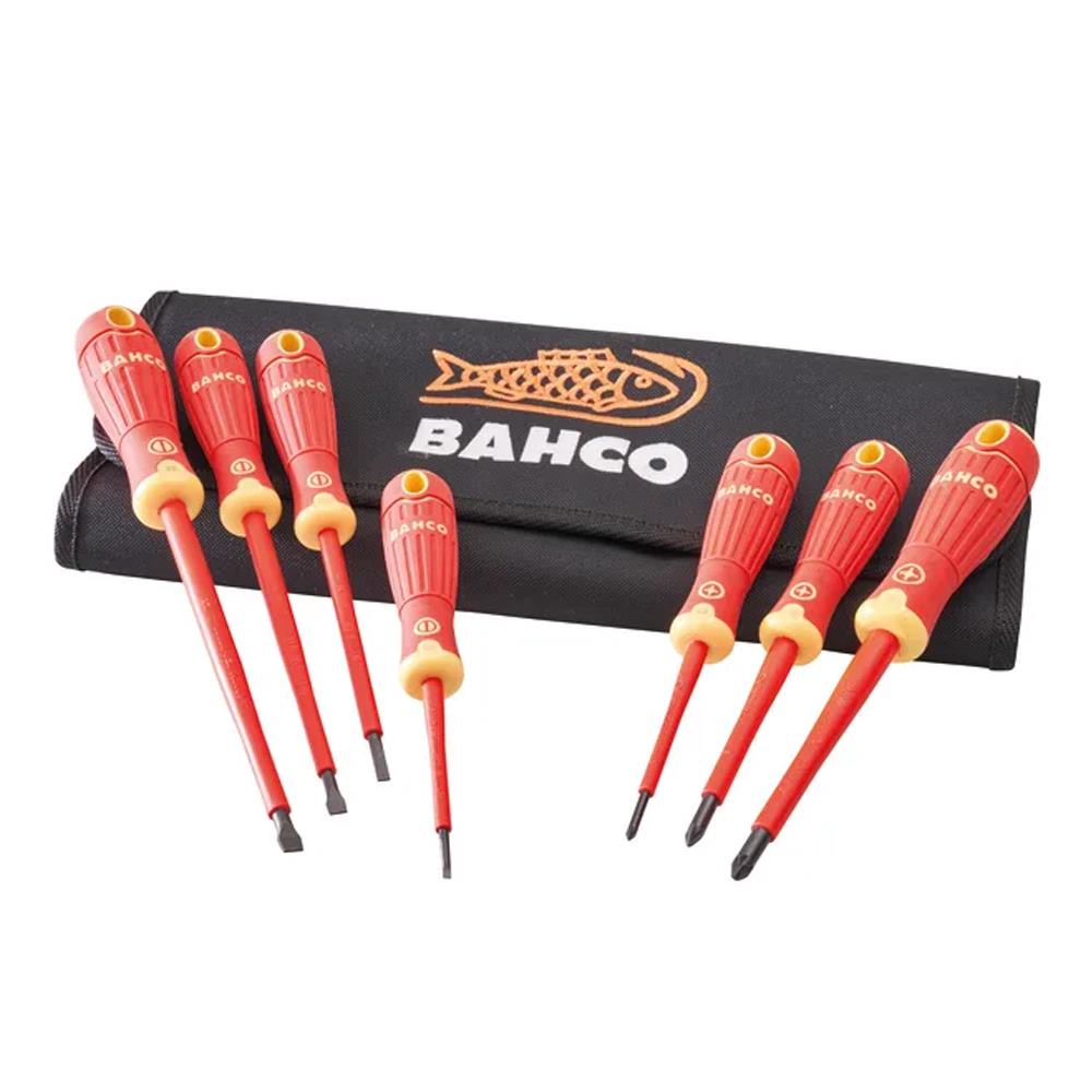Bahco 7 Piece VDE Screwdriver Set in Wallet