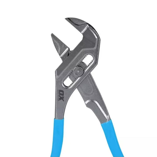 OX Pro Max Leverage Chrome 250mm (10'') Adjustable Plier Wrench 42mm Flat Jaw Opening