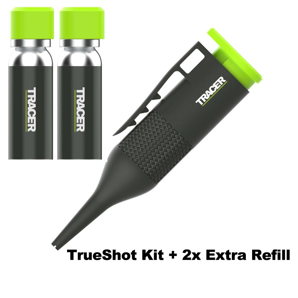 Tracer TrueShot Deep Hole Chalk Marker Spray + 2 Extra Refills