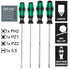 Wera 4 pack LaserTip Long Reach Screwdrivers