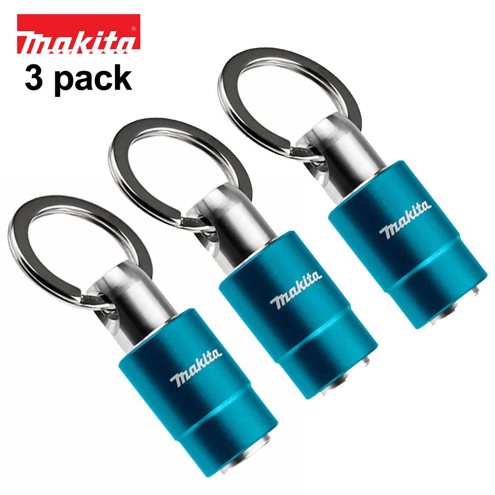 3 x Makita 1/4'' Hex Bit Catcher Key Ring Holder