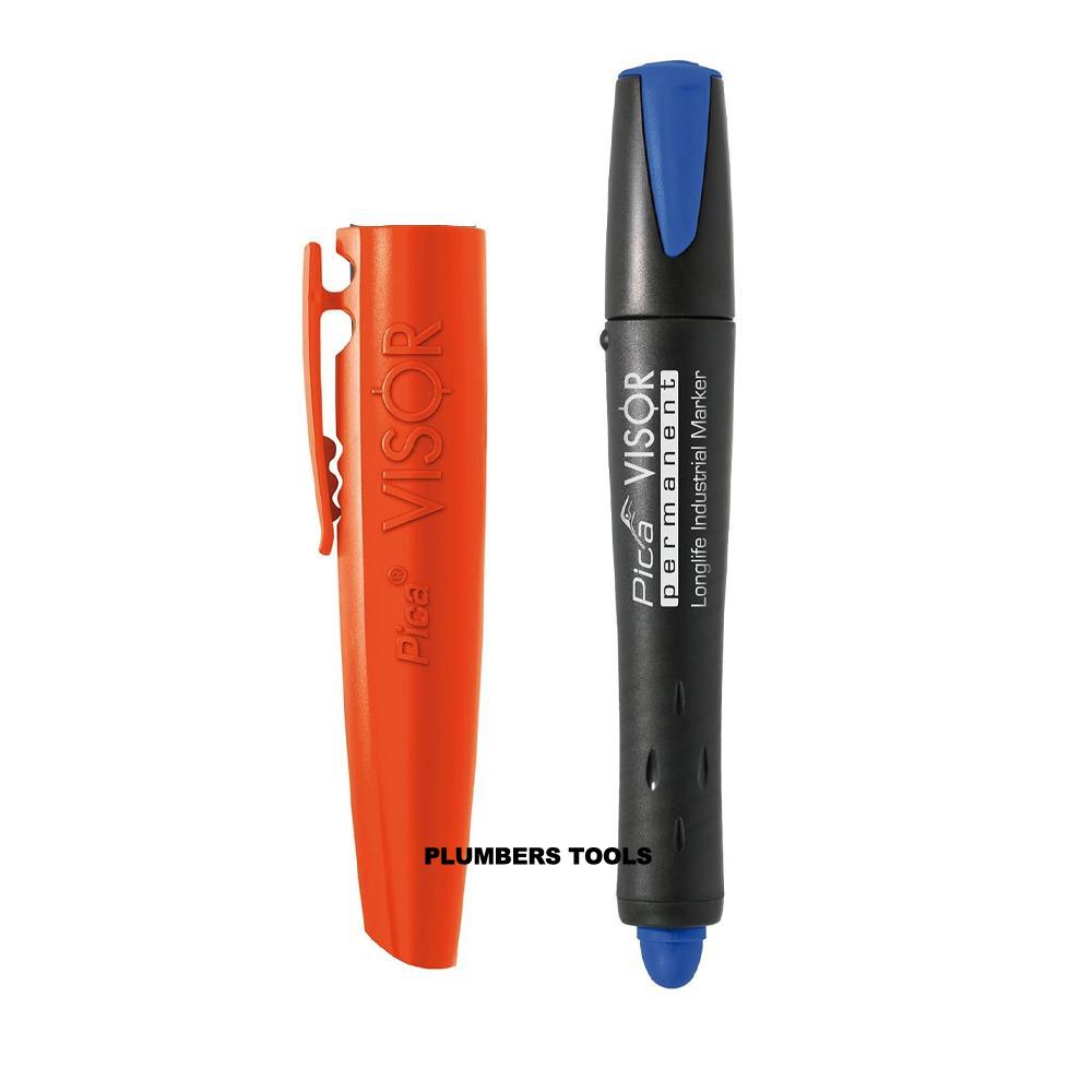 Pica Blue Visor Permanent Industrial Cryon Marker