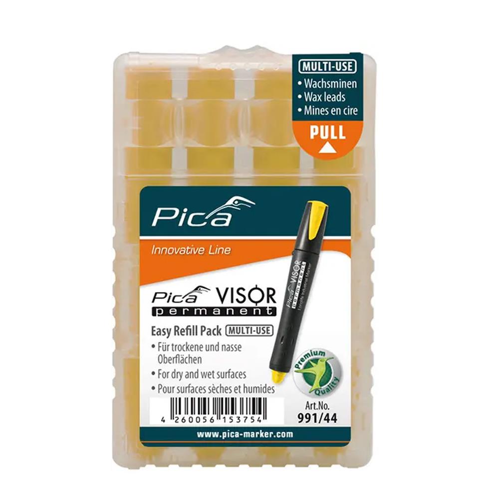 Pica Visor Yellow Cryon Refill x 4