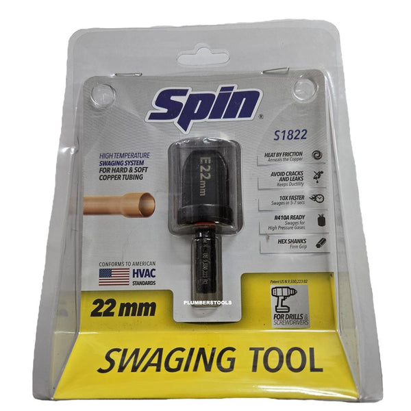 Spin 22mm Copper Pipe Swaging Jointer Socket Former Swage Flaring Drill Attachment