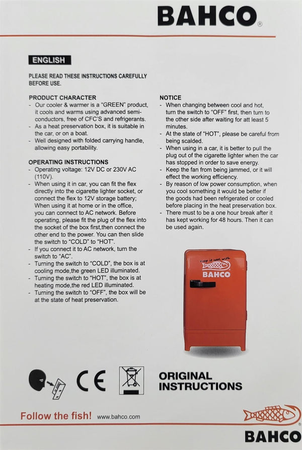 Bahco 12L Mini Fridge/Cooler & Warmer