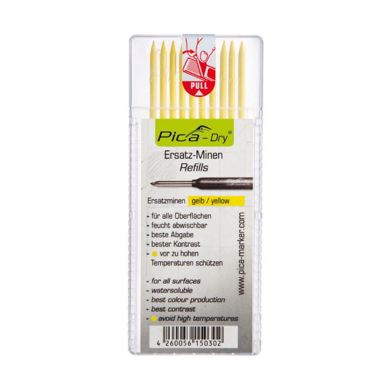 Pica Dry Refill Yellow 10pack
