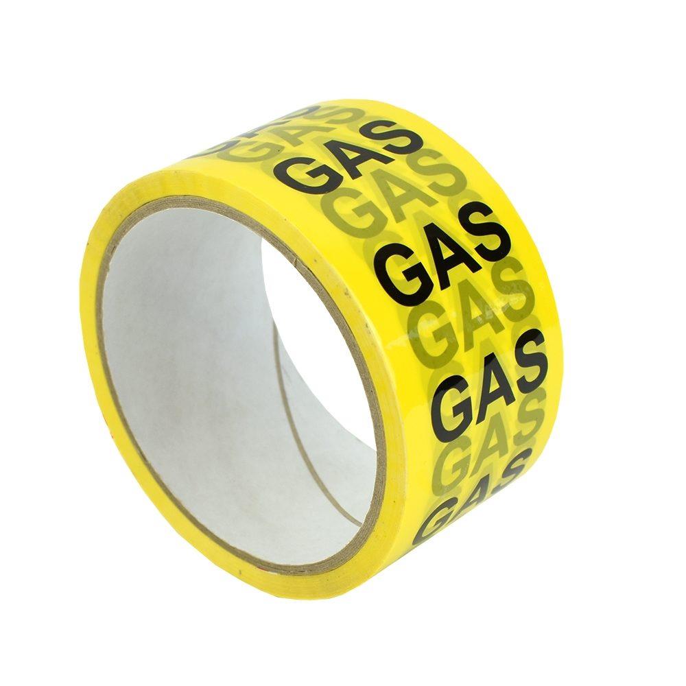 ID TAPE "GAS" (BLACK/YELLOW) 50MM