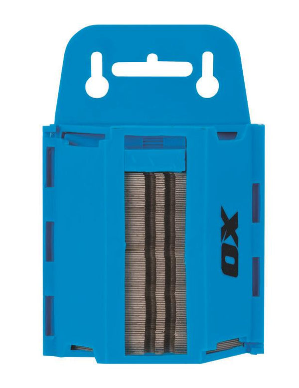 OX Pro 100 Pack Heavy Duty Knife Blades & Dispenser