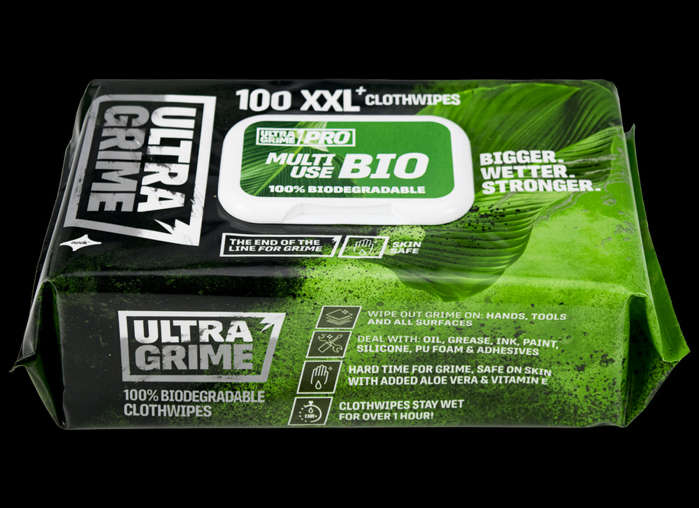 Ultra Grime Pro Multiuse BIO  XXL Wipes (100 pack)