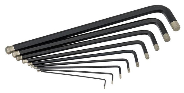 OX Pro Diamond Tipped Hex Key Set - 9 Piece, Metric 1.5 - 10mm