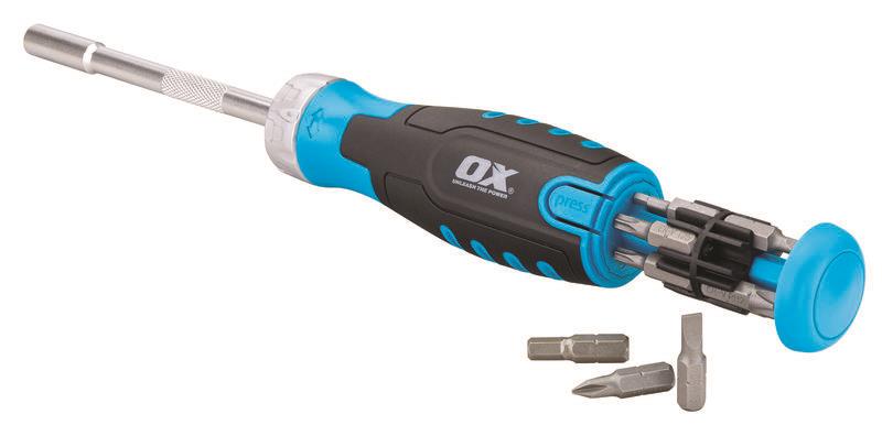 OX Pro Heavy Duty Multibit Ratchet Screwdriver