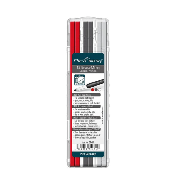 Pica Big Dry Refill Graphite - Red - White