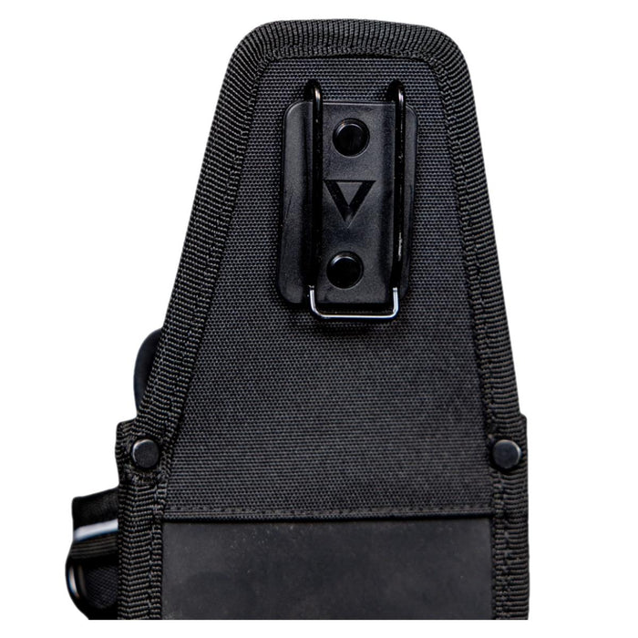 Velocity Drill holster– Heavy Duty Tool Belt Holder with Bit-Through Design, Tape Measure Mount & Marker Holders