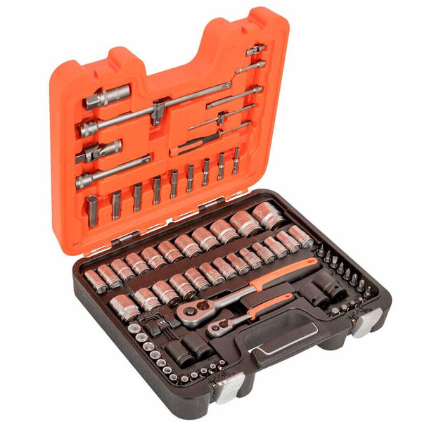 Bahco S800 1/4 & 1/2in Drive Socket Set, 77 Piece