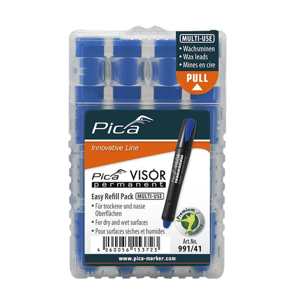 Pica Visor Blue Cryon Refill x 4