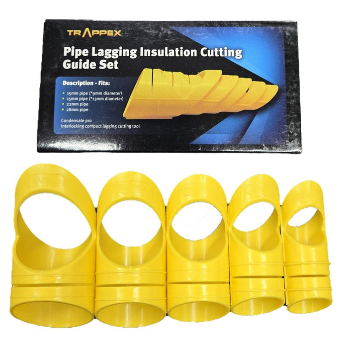 Trappex Pipe Lagging Insulation Cutting Guide Set