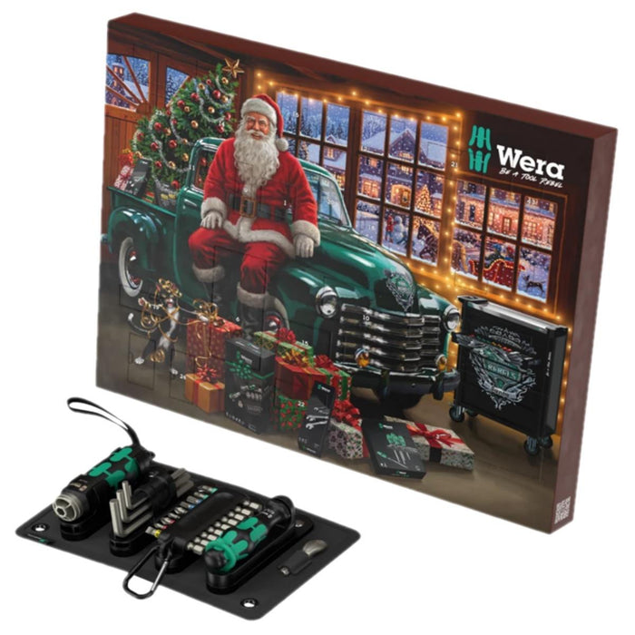 Wera 2026 Christmas Advent Calendar – 24pc Tool Set with Kraftform Torch & Tools