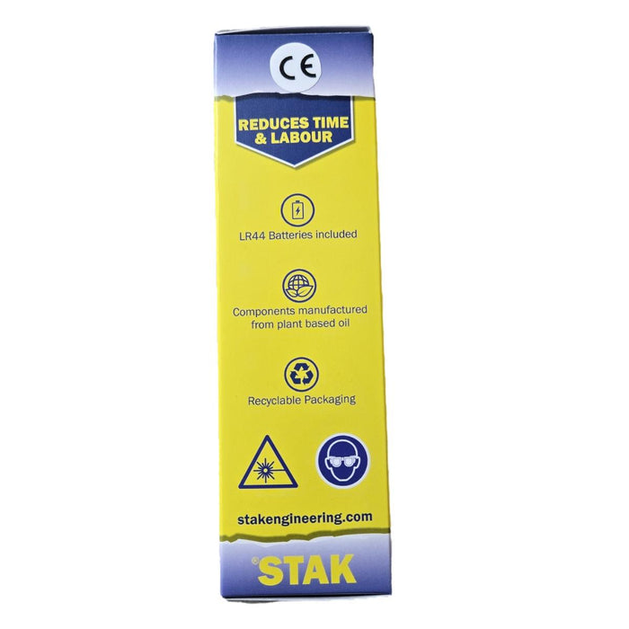 STAK Laser Hole Centre Alignment Tool with Spirit Level – For Copper Pipe 15, 22, 28 & 35mm