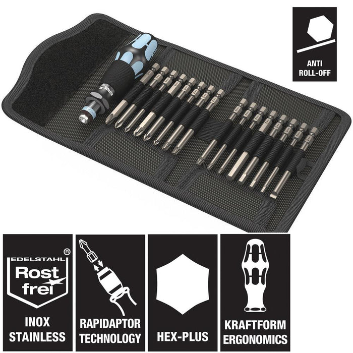 Wera Stainless Interchangeable 11 Piece Screwdriver Set KK60