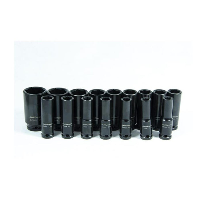 Jefferson 16 Piece 1/2" Deep Impact Socket Set
