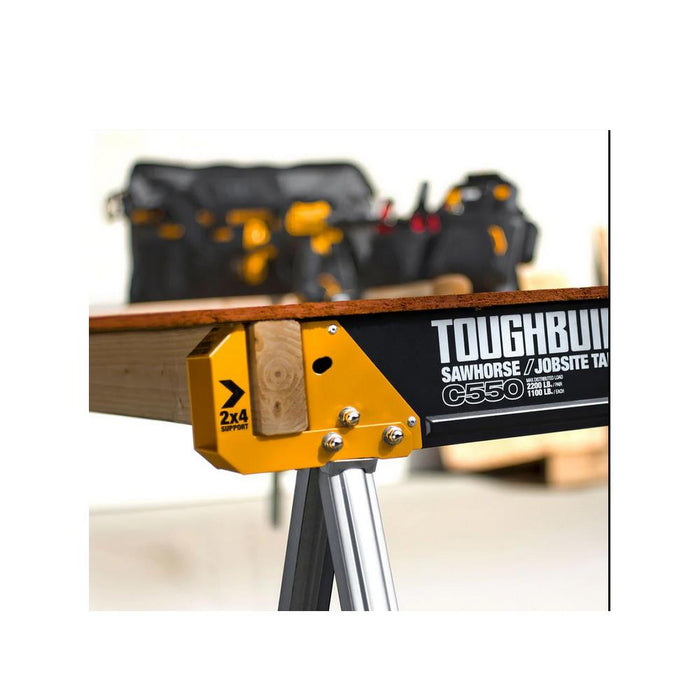 ToughBuilt 2 x Sawhorse Jobsite Tables Twin Pack
