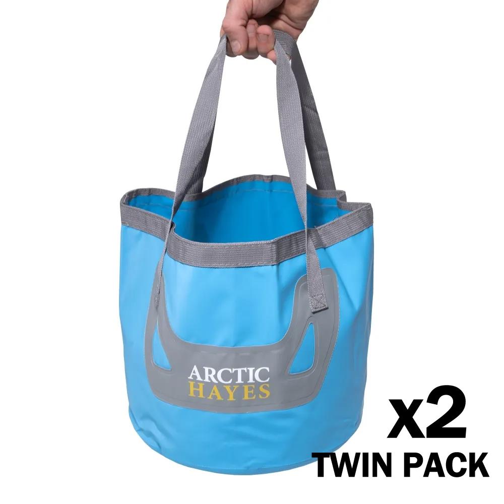 x2 Arctic Hayes 20L Folding Flexi Bucket