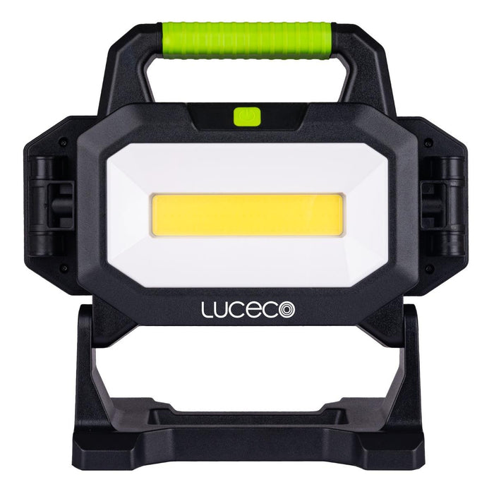 Luceco UniVolt 18V/20V LED Triple Head Work Light 2500 Lumens – Multi Battery Compatible Site Light