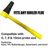 Trappex Universal Angled Flue Gas Analyser Probe Adaptor