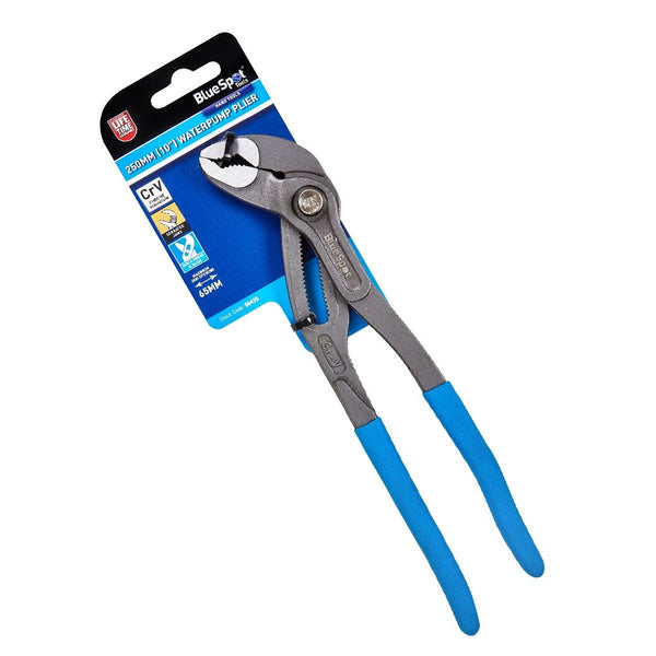 Blue Spot 250mm (10'') Water Pump Plier Grips Push Button