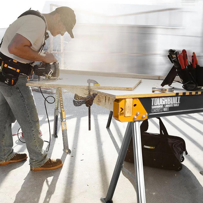 ToughBuilt 2 x Sawhorse Jobsite Tables Twin Pack