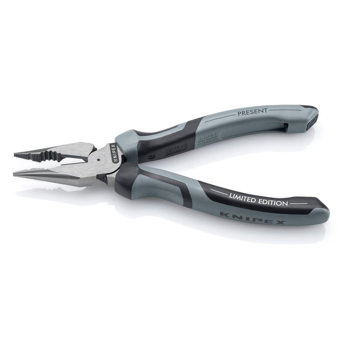 Knipex Limited Edition 2026 Present Needle Nose Combination Pliers 185mm Black & Grey Comfort Grips Collectors Gift Boxed