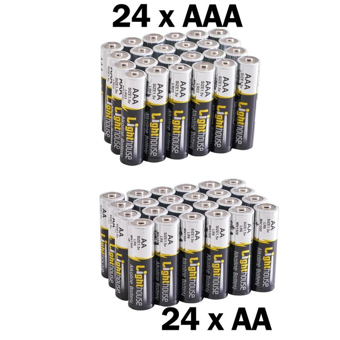 48 Pack Extra Long Life Alkaline Batteries
