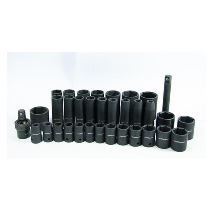 Jefferson 34 Piece 1/2" Impact Socket Set