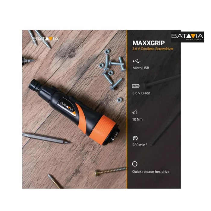 Batavia MAXXGRIP Cordless Screwdriver 3.6v With LED