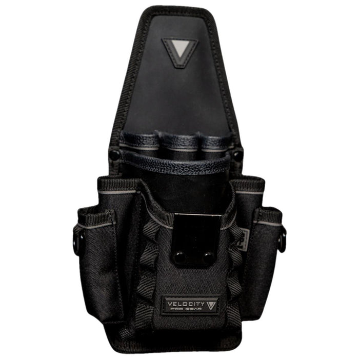 Velocity Grab Pouch Tool Holder – Heavy Duty Multi-Trade Tool Pouch with Screwdriver & Pliers Pockets, MOLLE Webbing, Tape Measure Clip & D-Rings