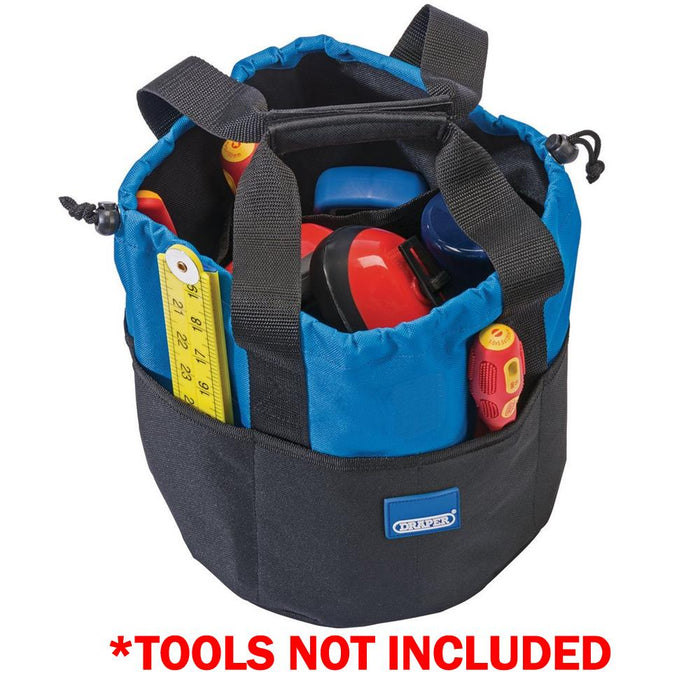 Draper 14 Pocket Bucket-Shaped Tool Bag