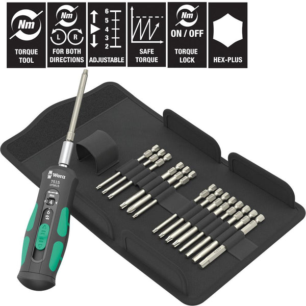 Wera safe-Torque Speed Universal 1, 16 pieces 7515/16 Kraftform