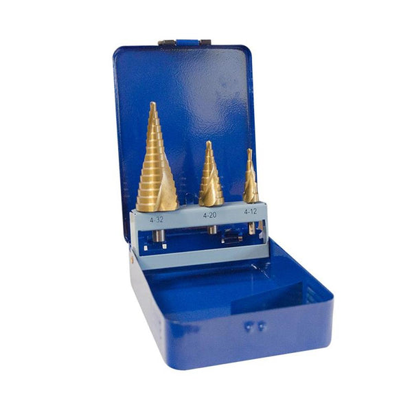 Jefferson 3 Piece HSS Step Drill Set