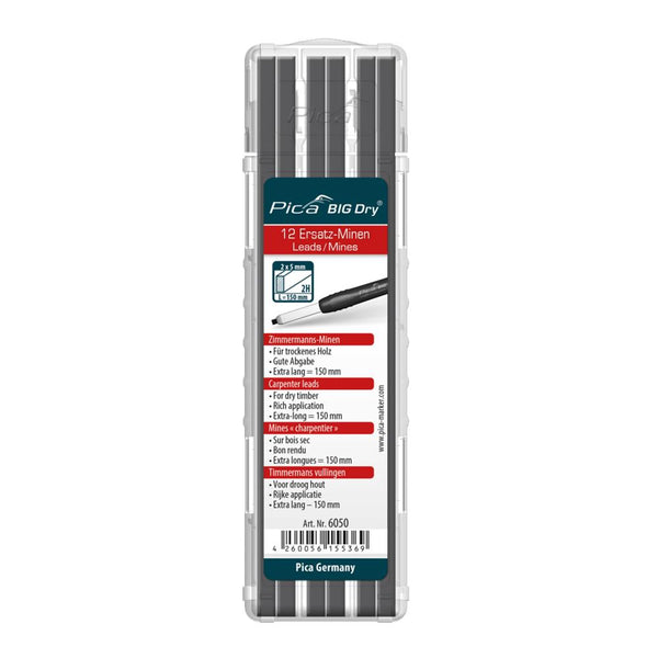Pica Big Dry Refill Carpenter 2H Graphite x 12