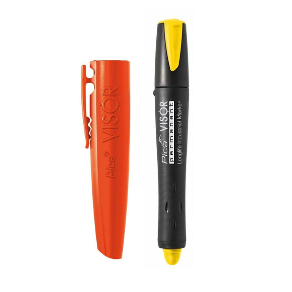 Pica Yellow Visor Permanent Industrial Cryon Marker